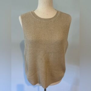 J. Crew Cream Sleeveless Sweater